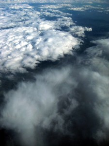 Le nubi viste da una quota di 11.200 m