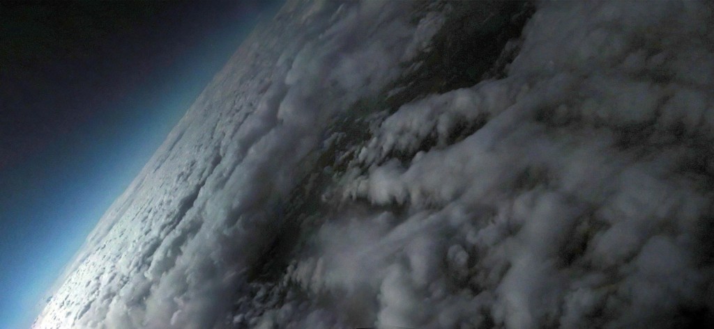 La copertura nuvolosa vista da StratoSpera 5. Mosaico di Riccardo Rossi